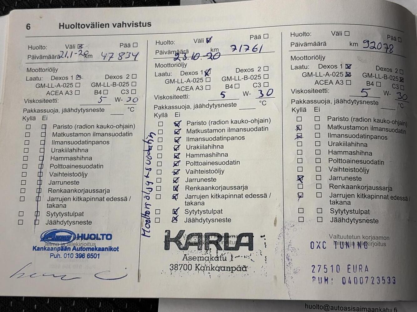 Opel Zafira vaihtoauto