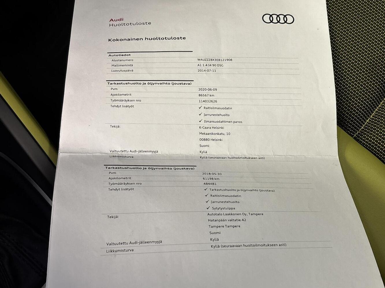 Audi A1 vaihtoauto