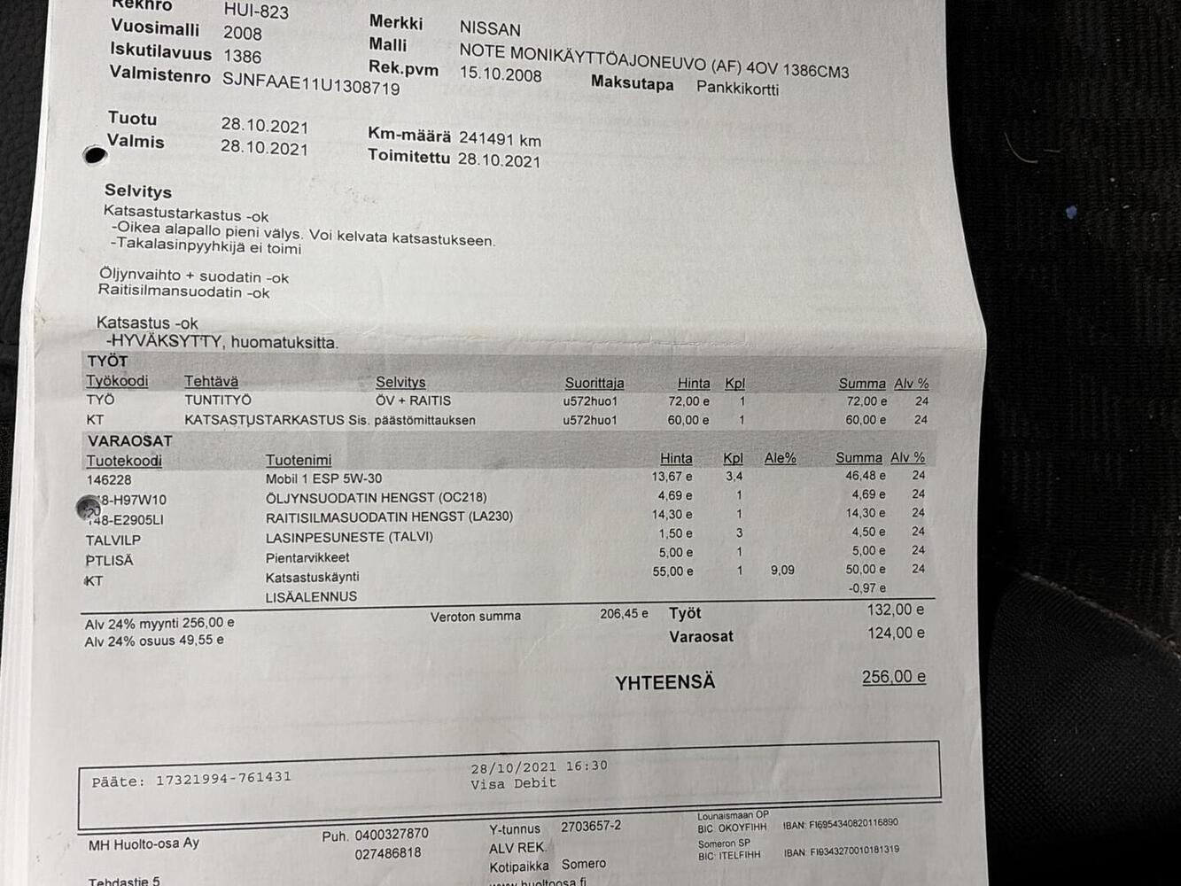 Nissan NOTE vaihtoauto