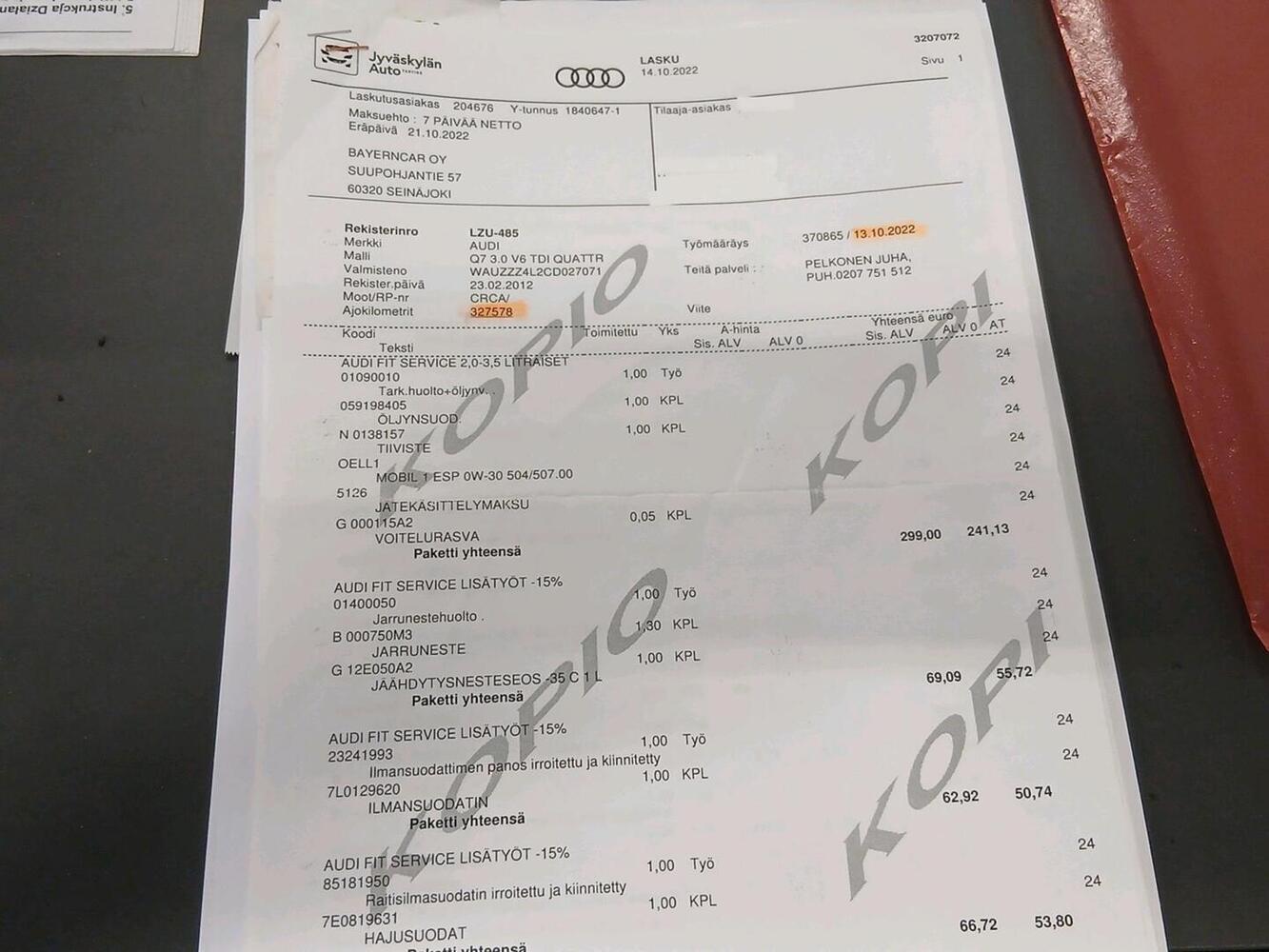 Audi Q7 vaihtoauto