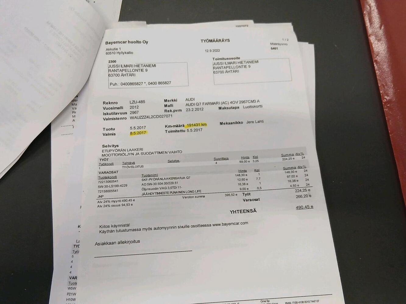 Audi Q7 vaihtoauto