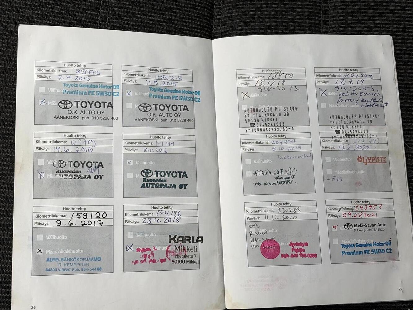 Toyota Avensis vaihtoauto