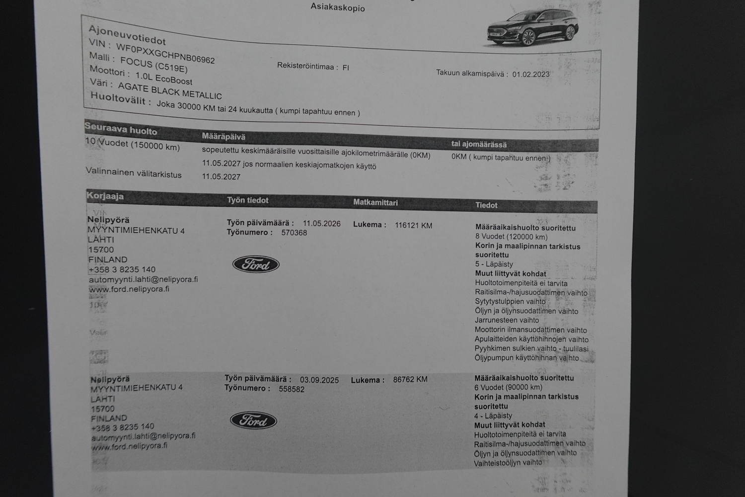 Ford Focus vaihtoauto