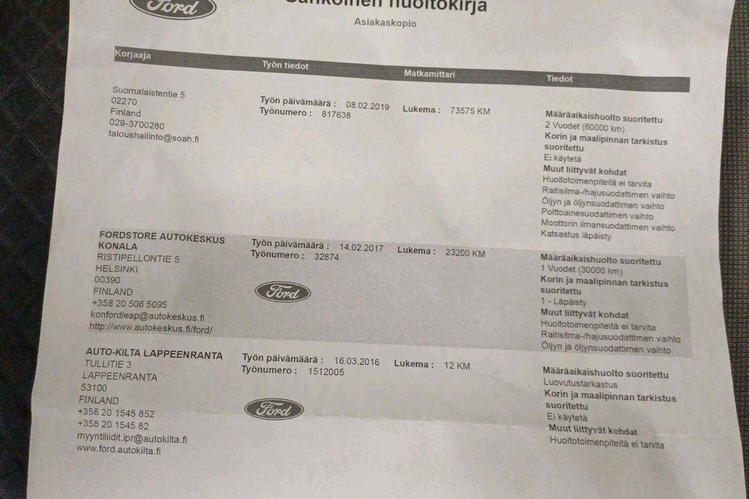 Ford Tourneo Courier vaihtoauto