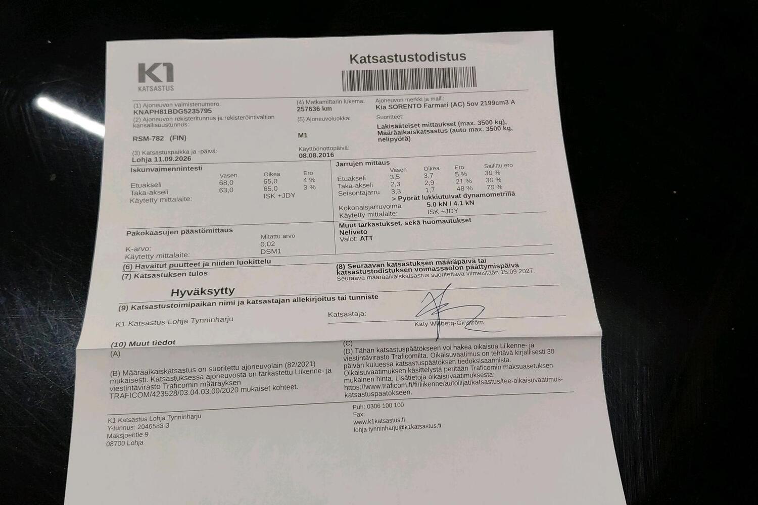 Kia Sorento vaihtoauto