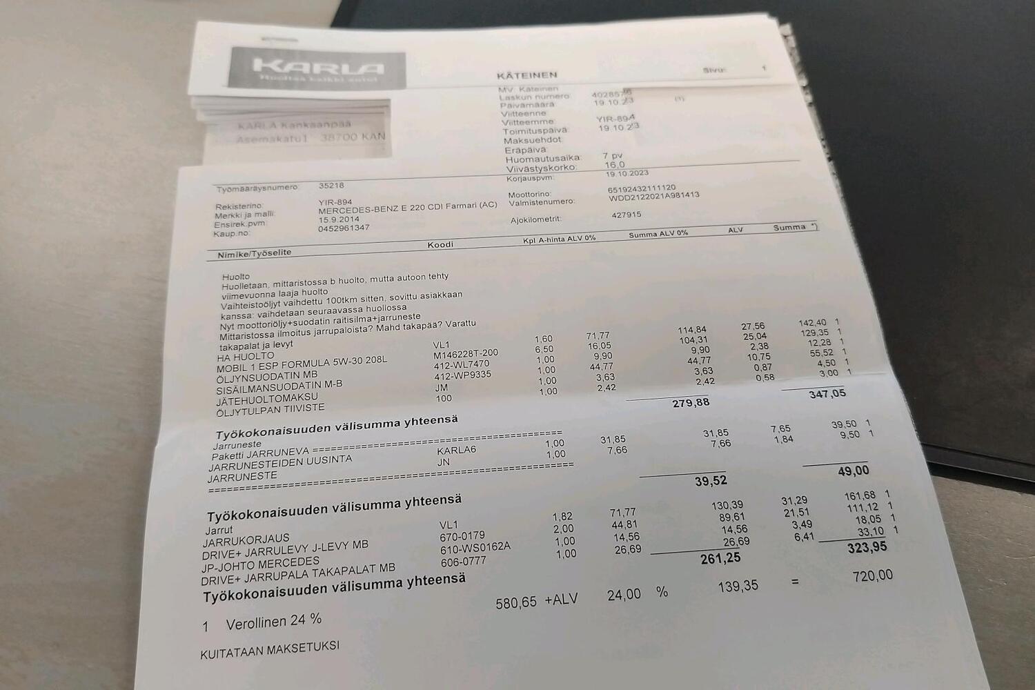 Mercedes-Benz E vaihtoauto