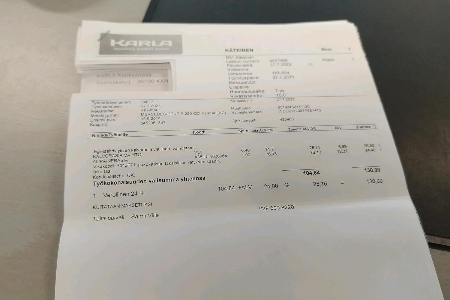 Mercedes-Benz E vaihtoauto