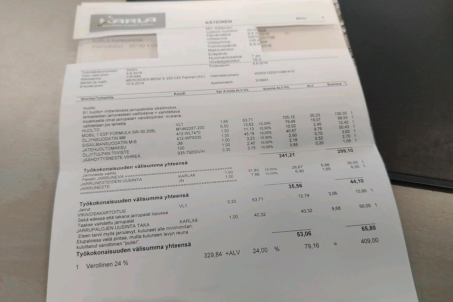 Mercedes-Benz E vaihtoauto