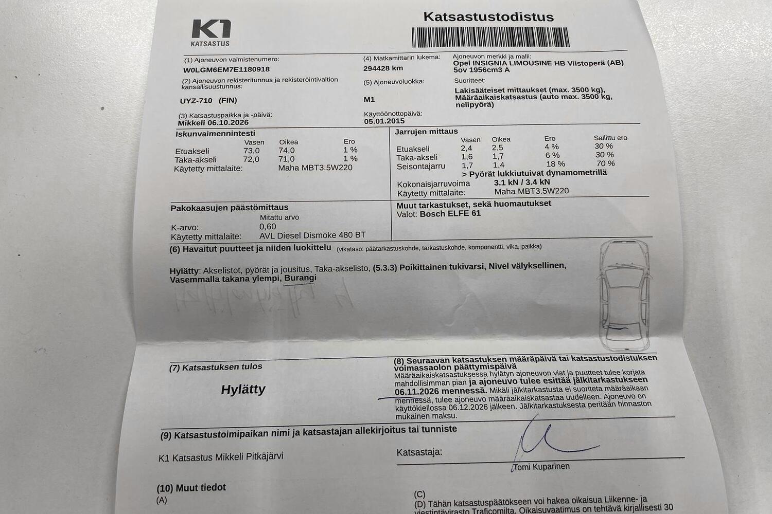 Opel Insignia vaihtoauto