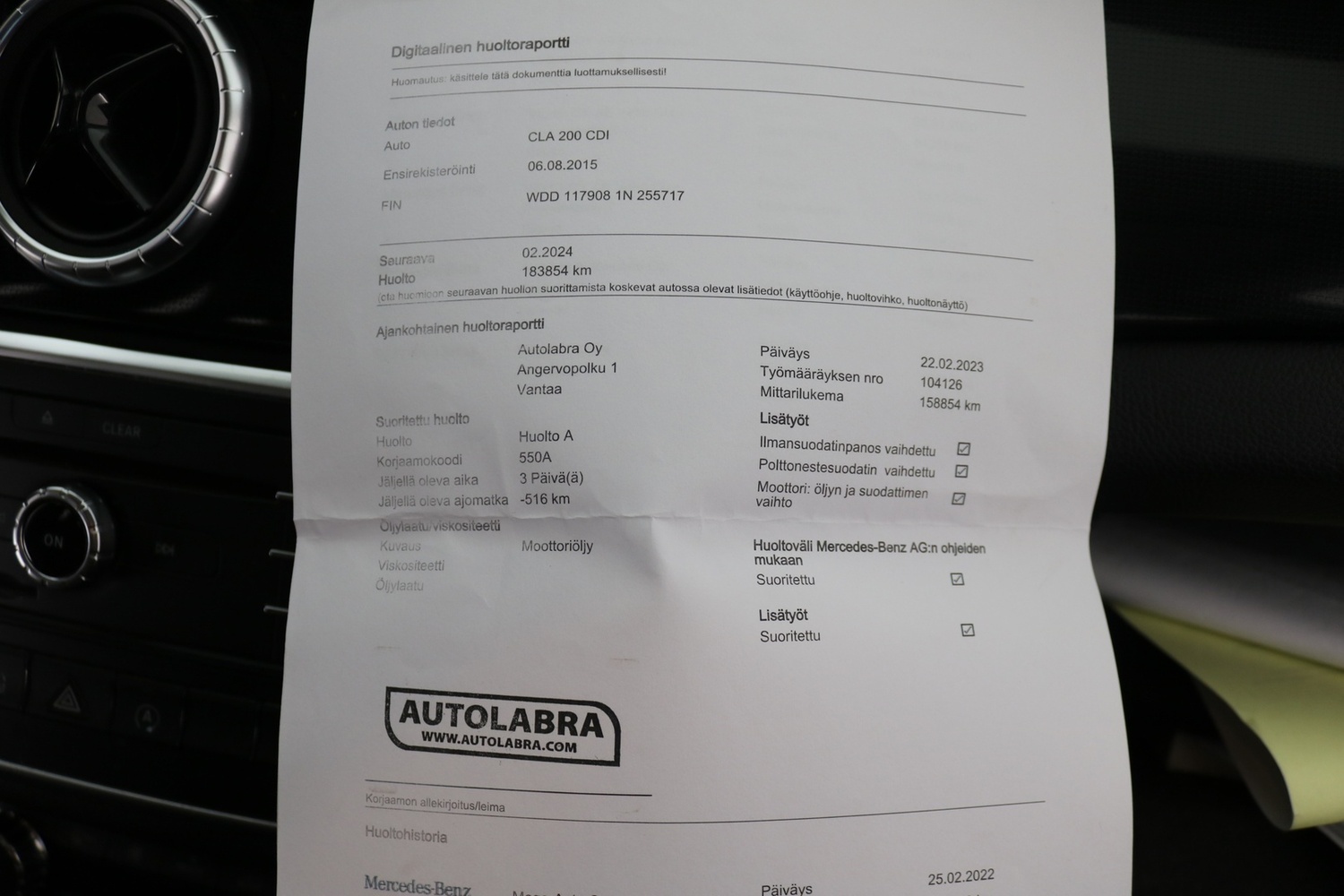 Mercedes-Benz CLA-sarja vaihtoauto