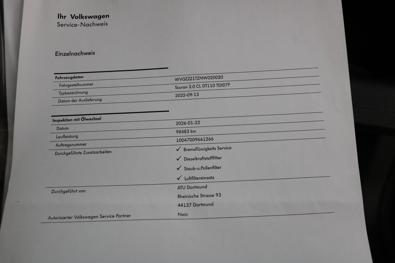 Volkswagen Touran vaihtoauto
