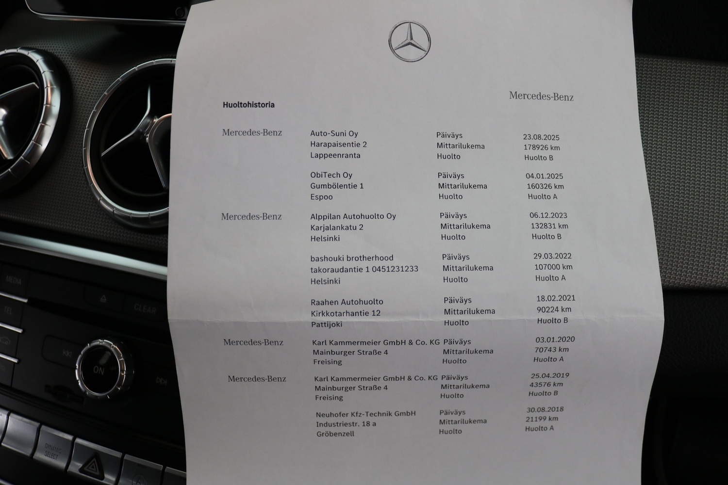 Mercedes-Benz CLA-sarja vaihtoauto