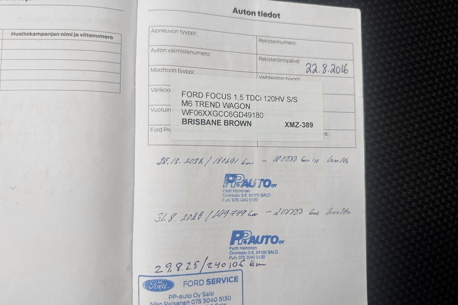 Ford Focus vaihtoauto