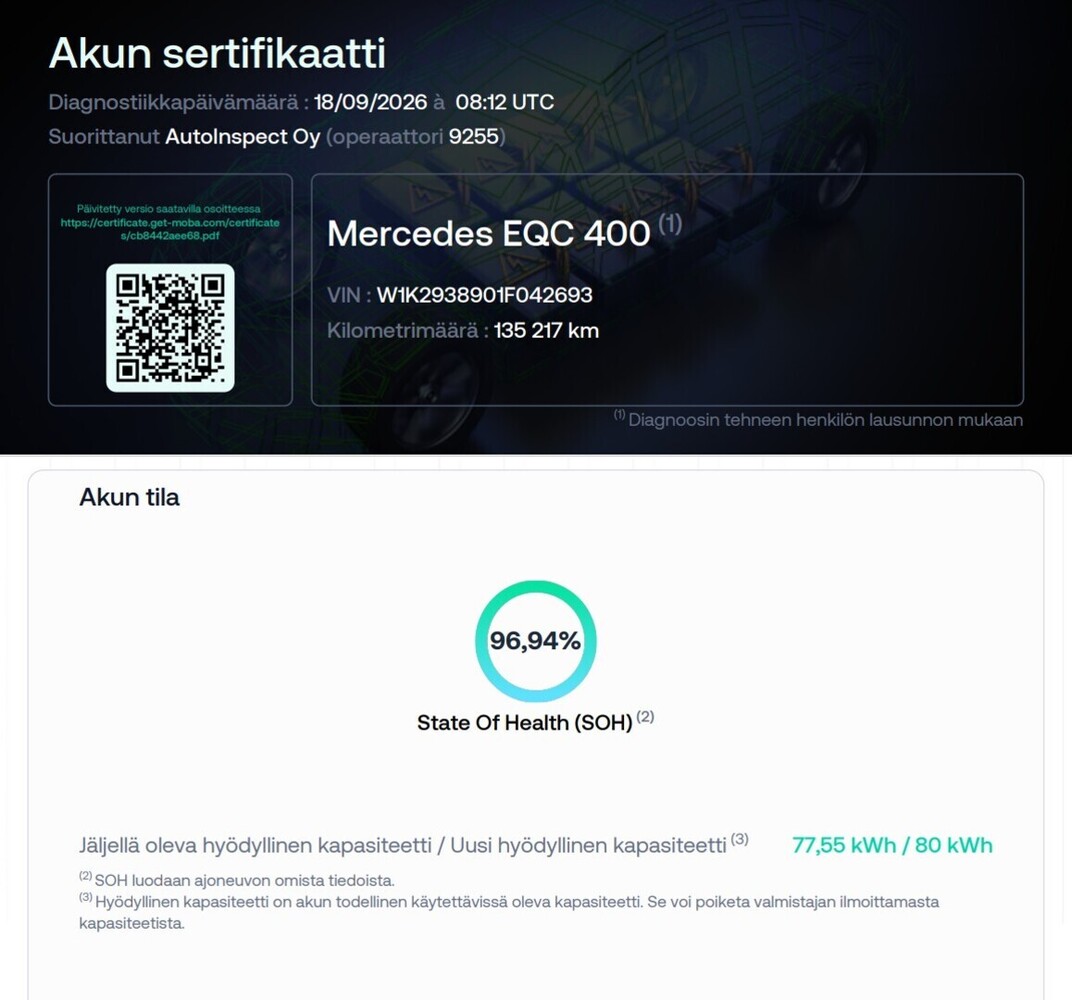 Mercedes-Benz EQC vaihtoauto