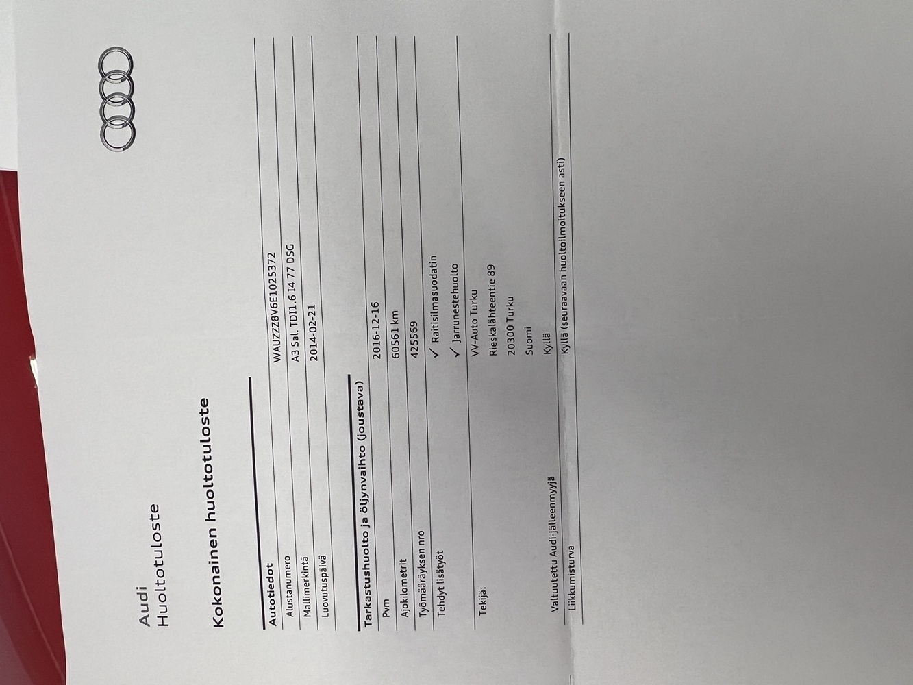 Audi A3 vaihtoauto