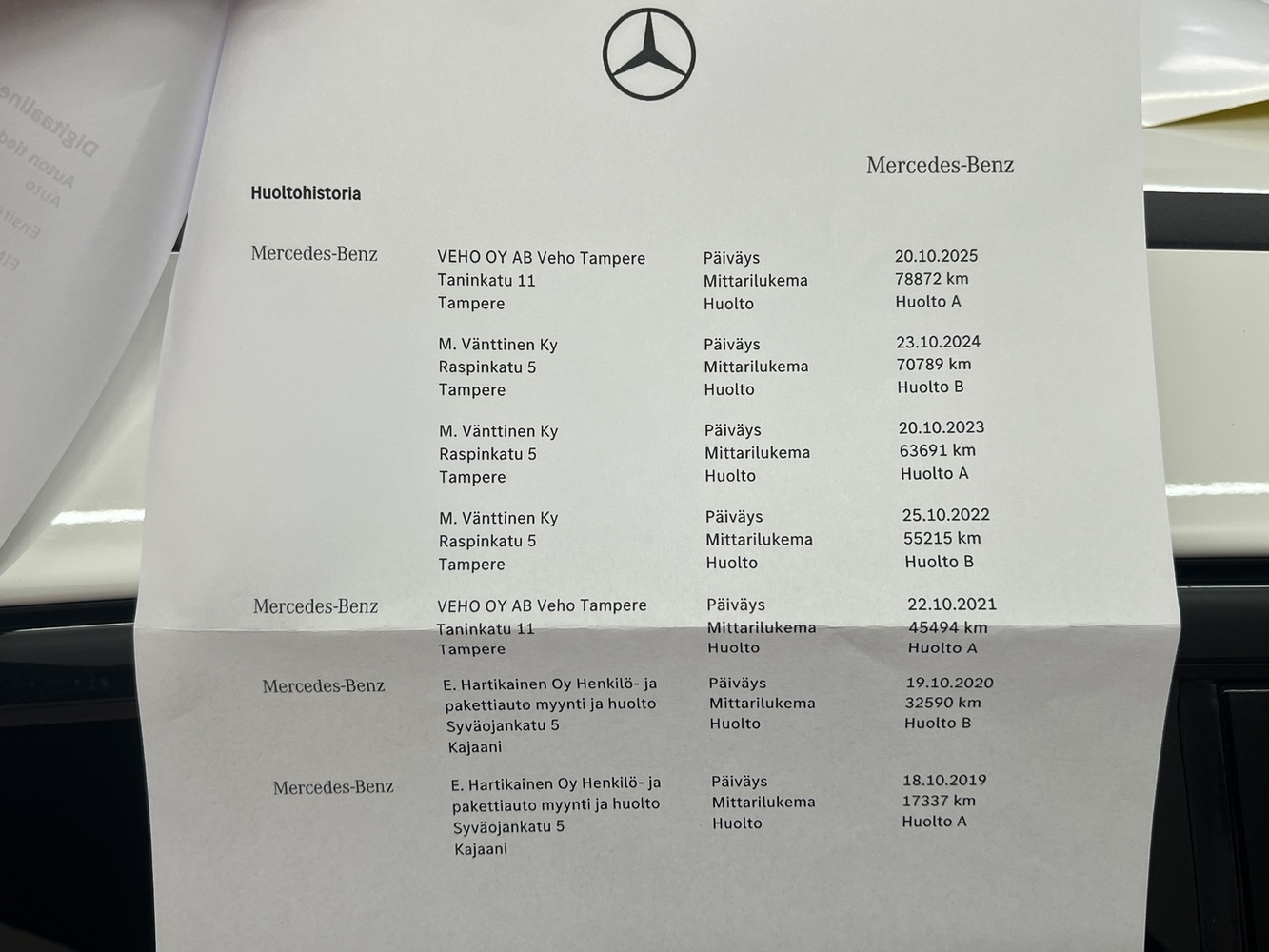 Mercedes-Benz A vaihtoauto