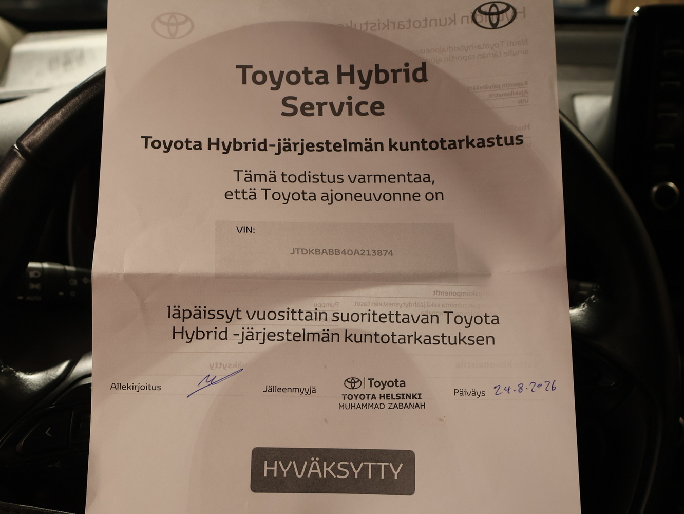 Toyota Yaris Cross vaihtoauto
