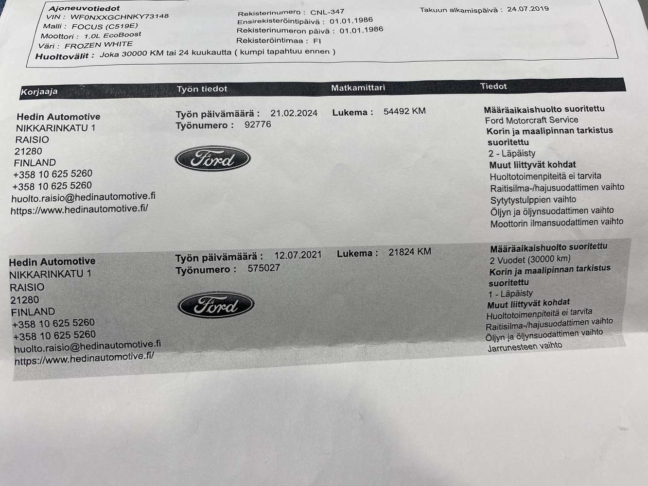 Ford Focus vaihtoauto