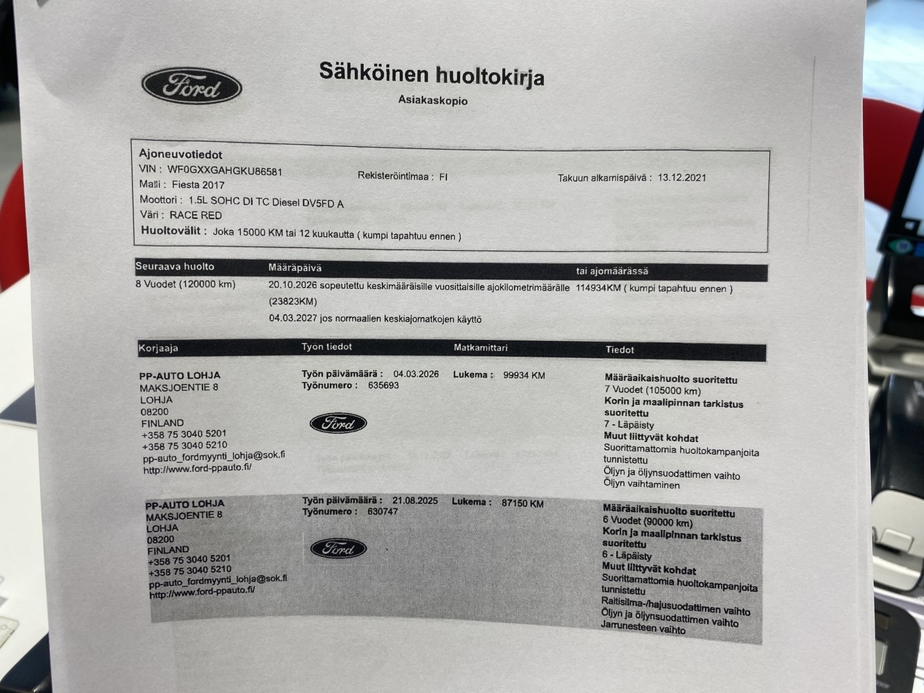 Ford Fiesta Van vaihtoauto