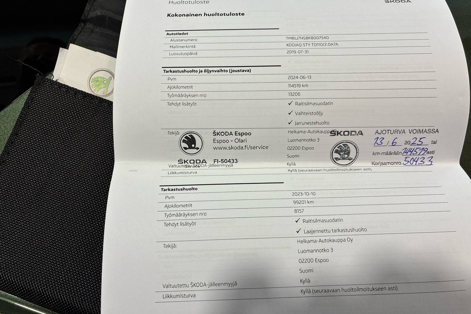 Skoda Kodiaq vaihtoauto