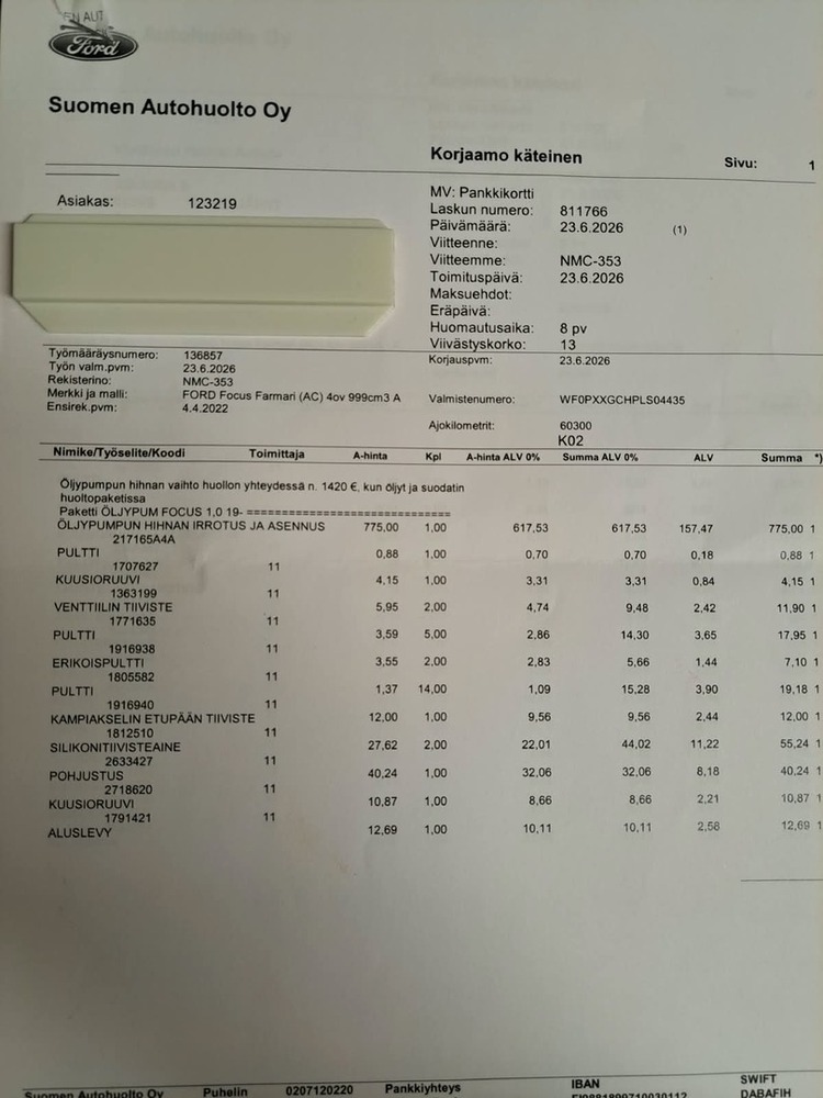 Ford Focus vaihtoauto
