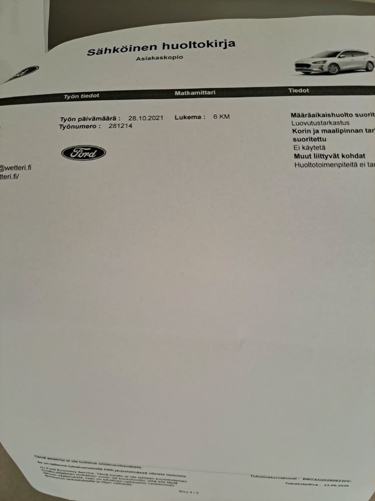 Ford Focus vaihtoauto