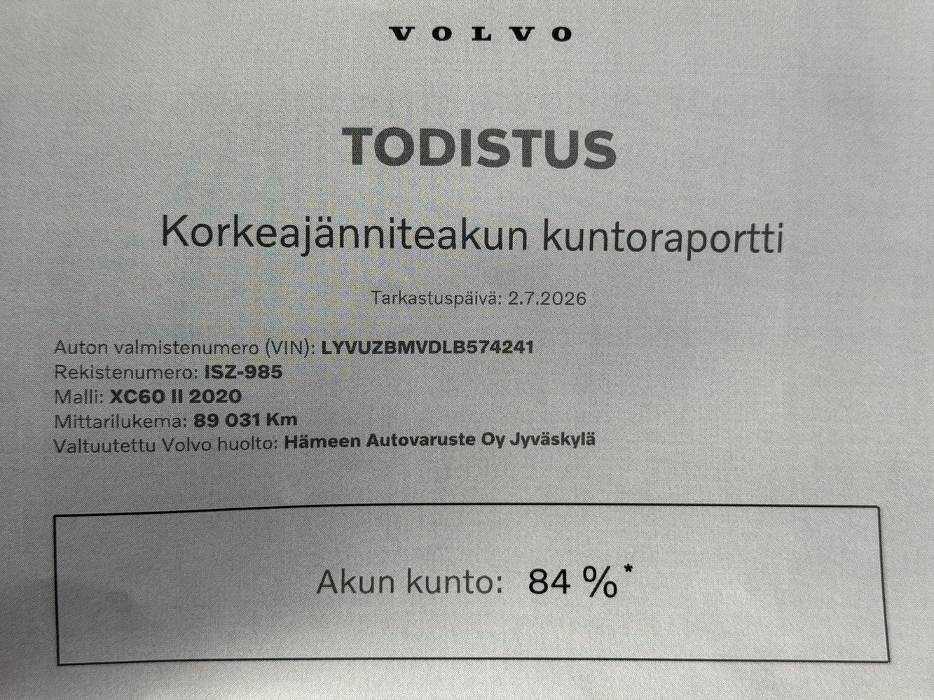 Volvo XC60 vaihtoauto