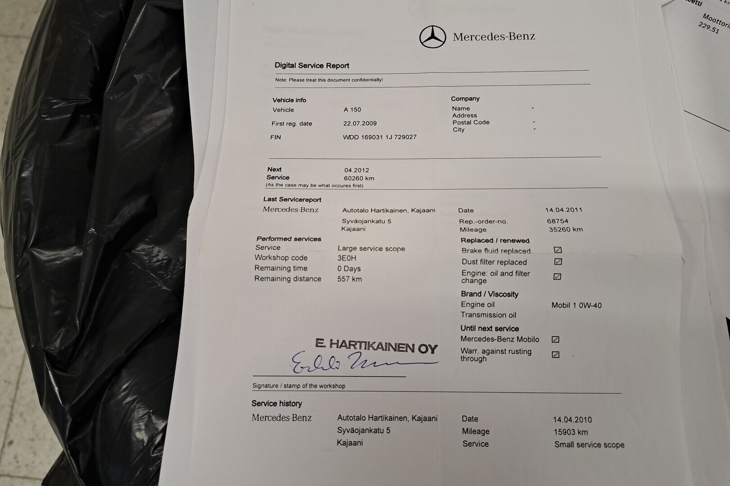 Mercedes-Benz A vaihtoauto