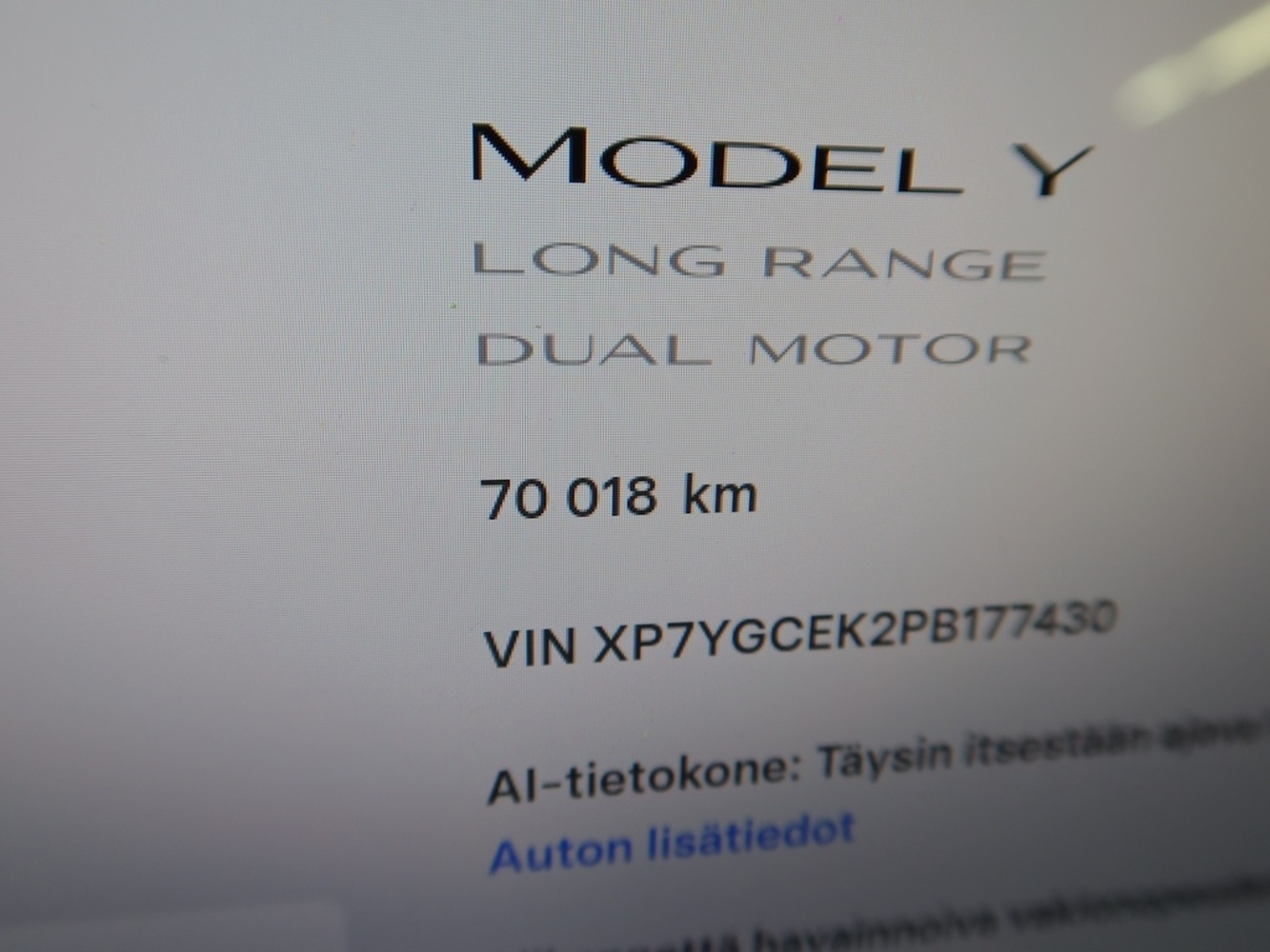 Tesla Model Y vaihtoauto