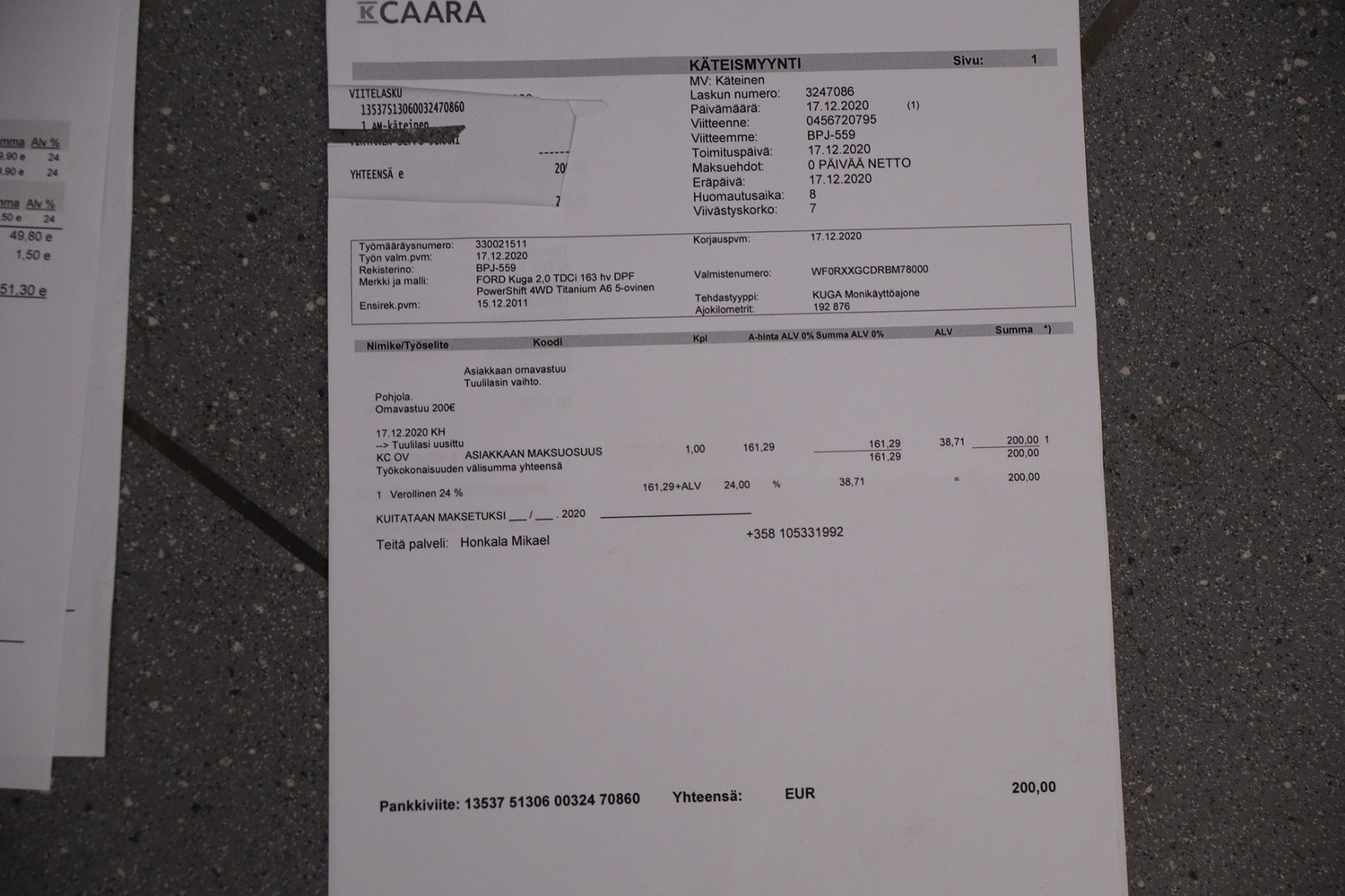 Ford Kuga vaihtoauto