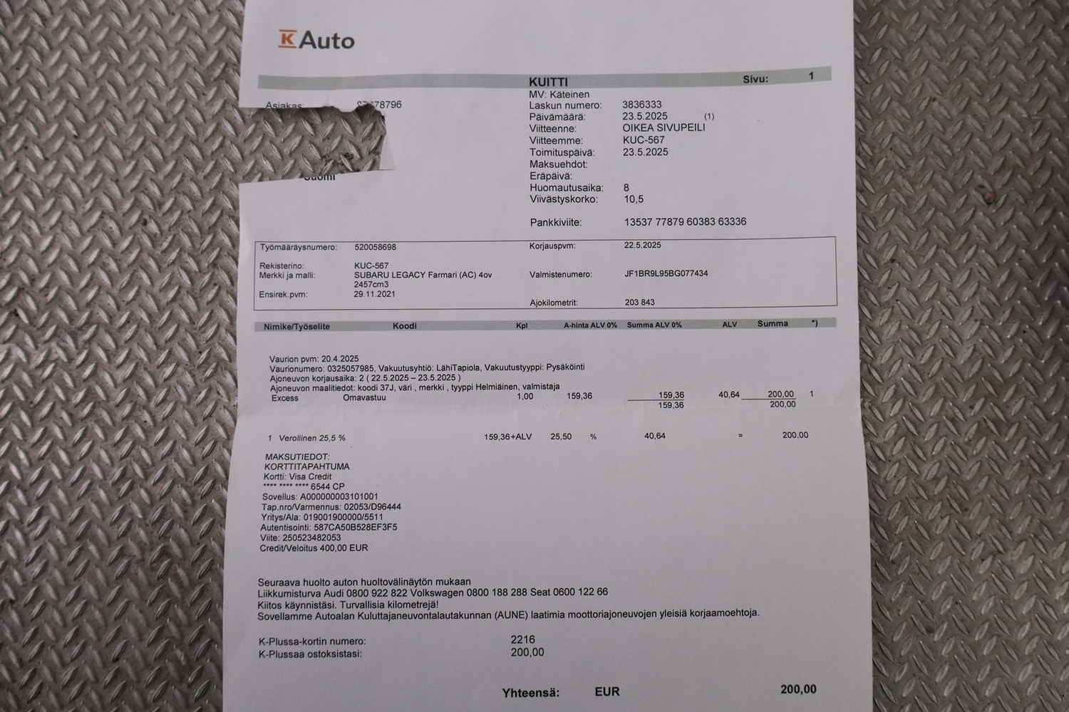 Subaru Outback vaihtoauto