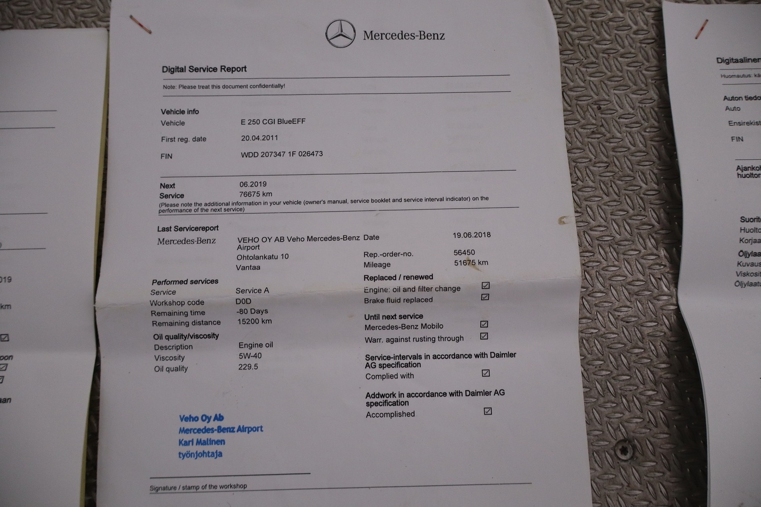 Mercedes-Benz E vaihtoauto