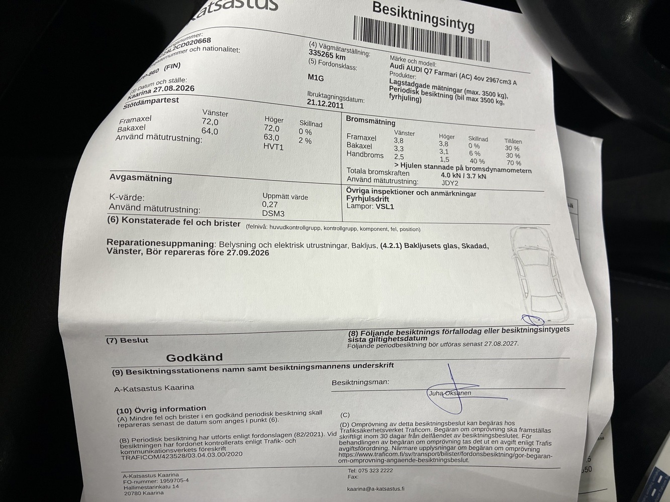 Audi Q7 vaihtoauto