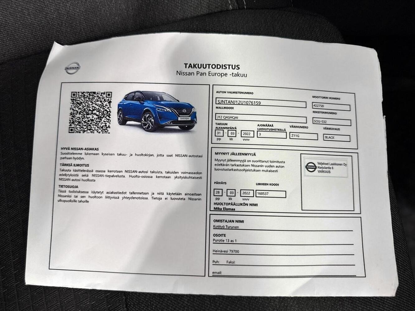 Nissan Qashqai vaihtoauto