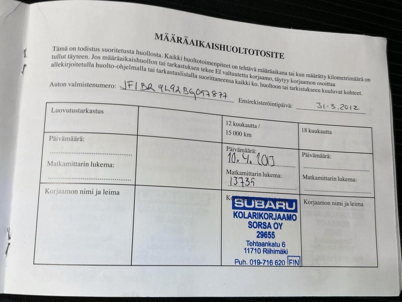 Subaru Legacy vaihtoauto