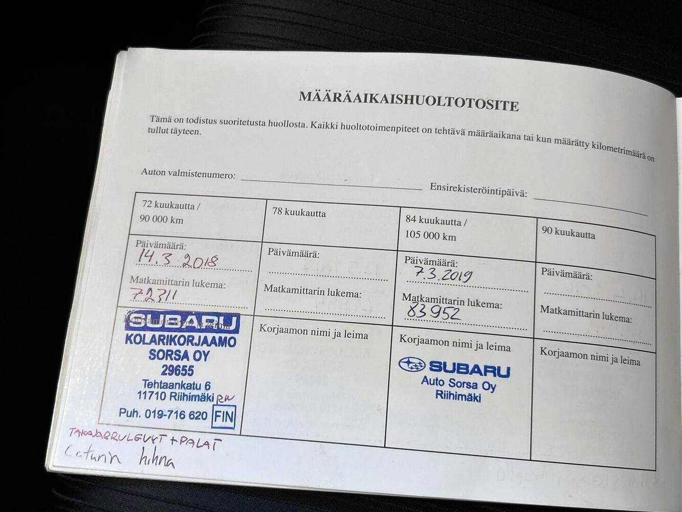 Subaru Legacy vaihtoauto