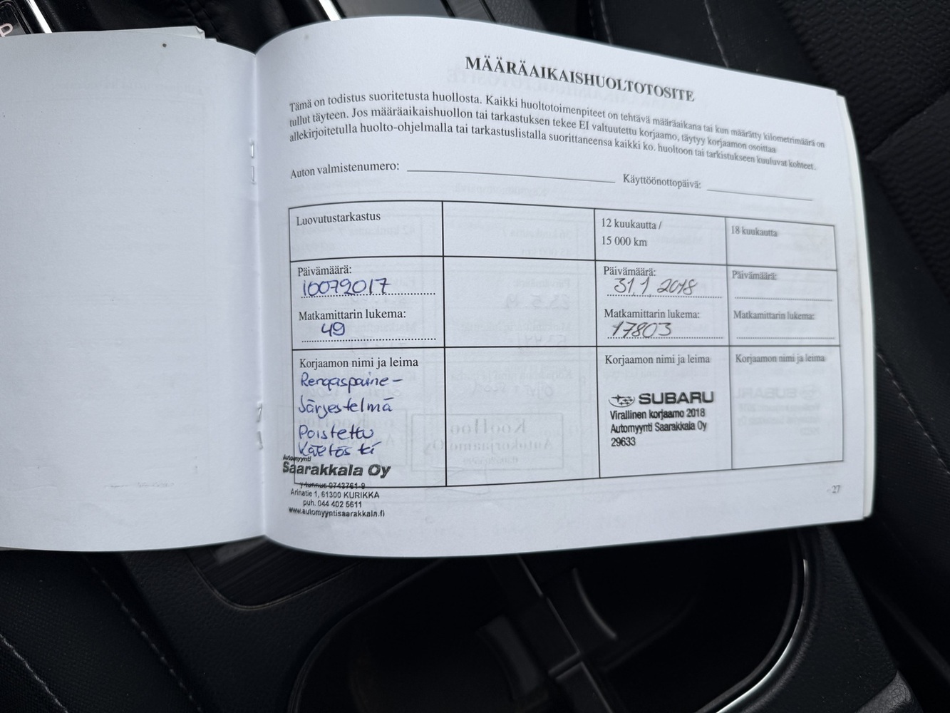 Subaru Outback vaihtoauto