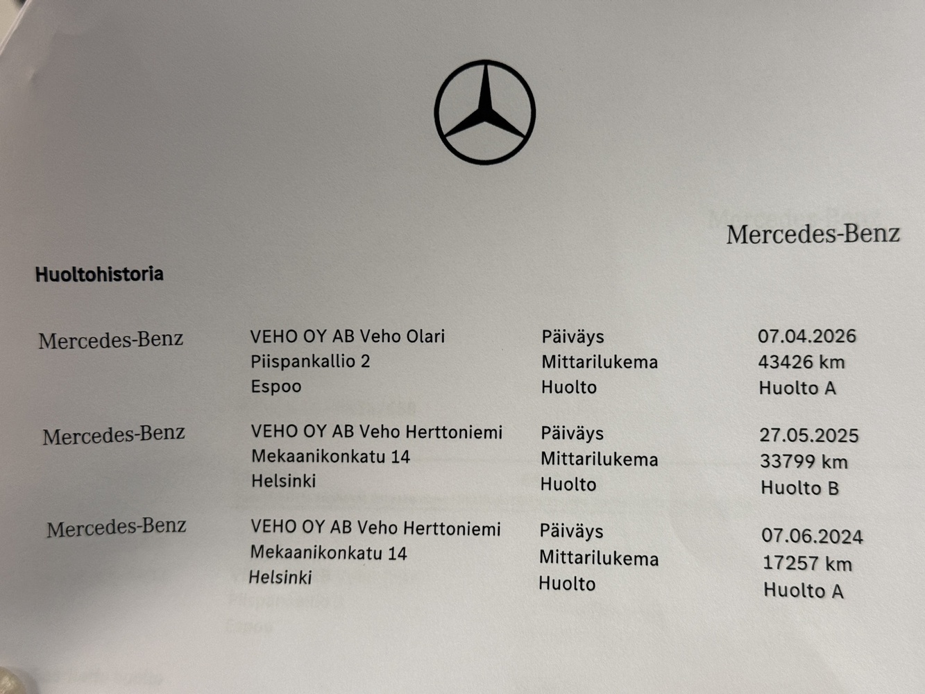 Mercedes-Benz CLA-sarja vaihtoauto