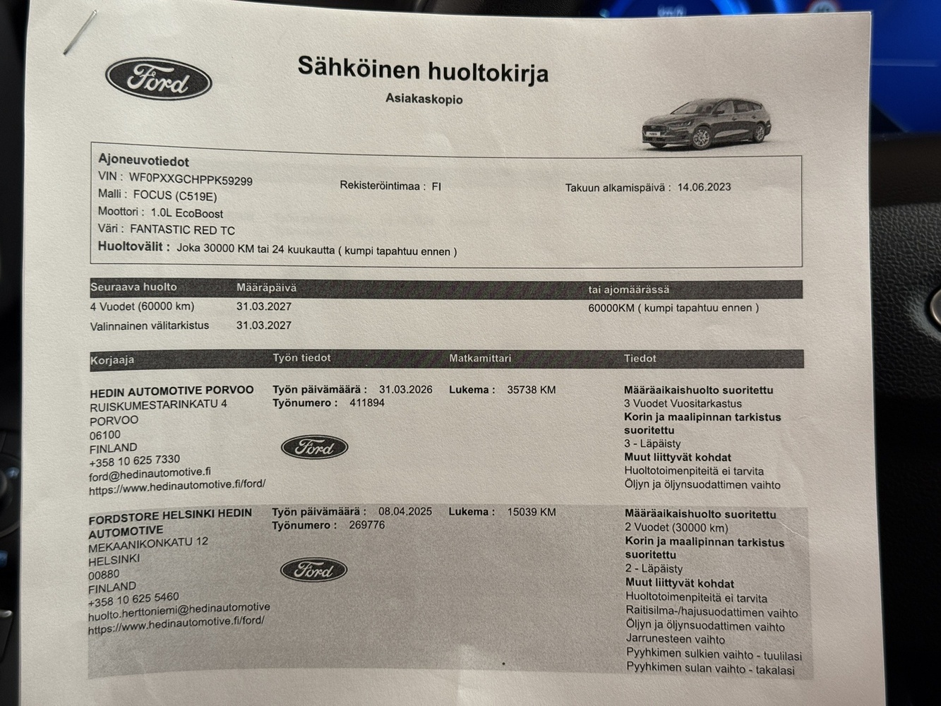 Ford Focus vaihtoauto