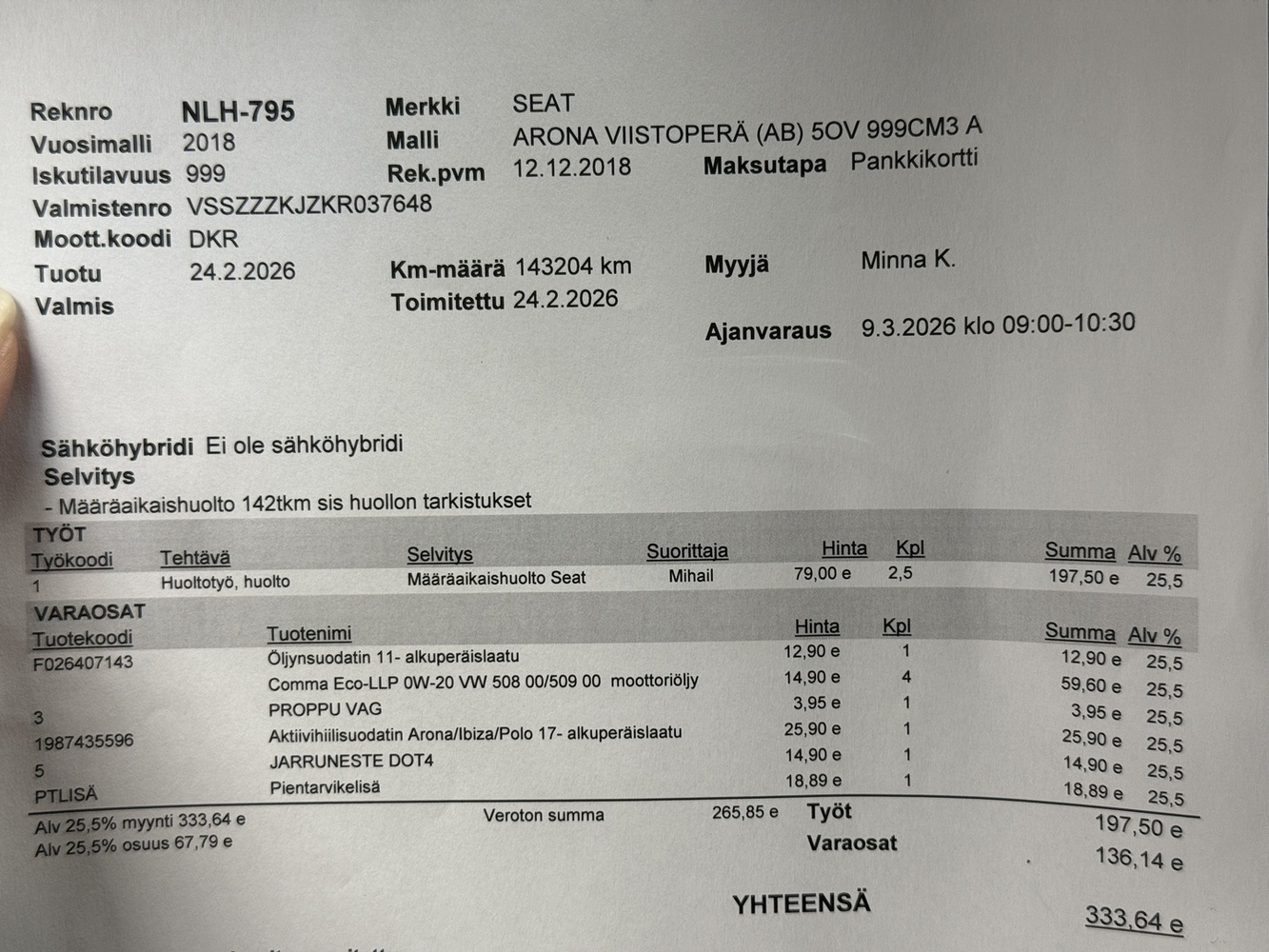SEAT Arona vaihtoauto
