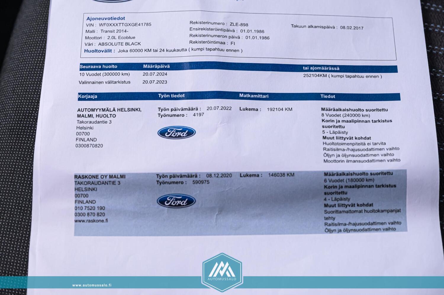Ford Transit vaihtoauto
