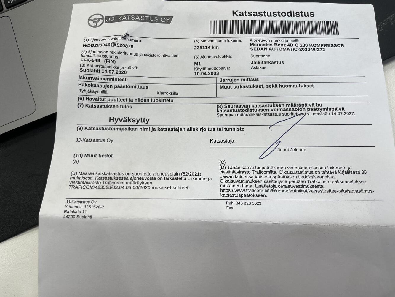 Mercedes-Benz C vaihtoauto