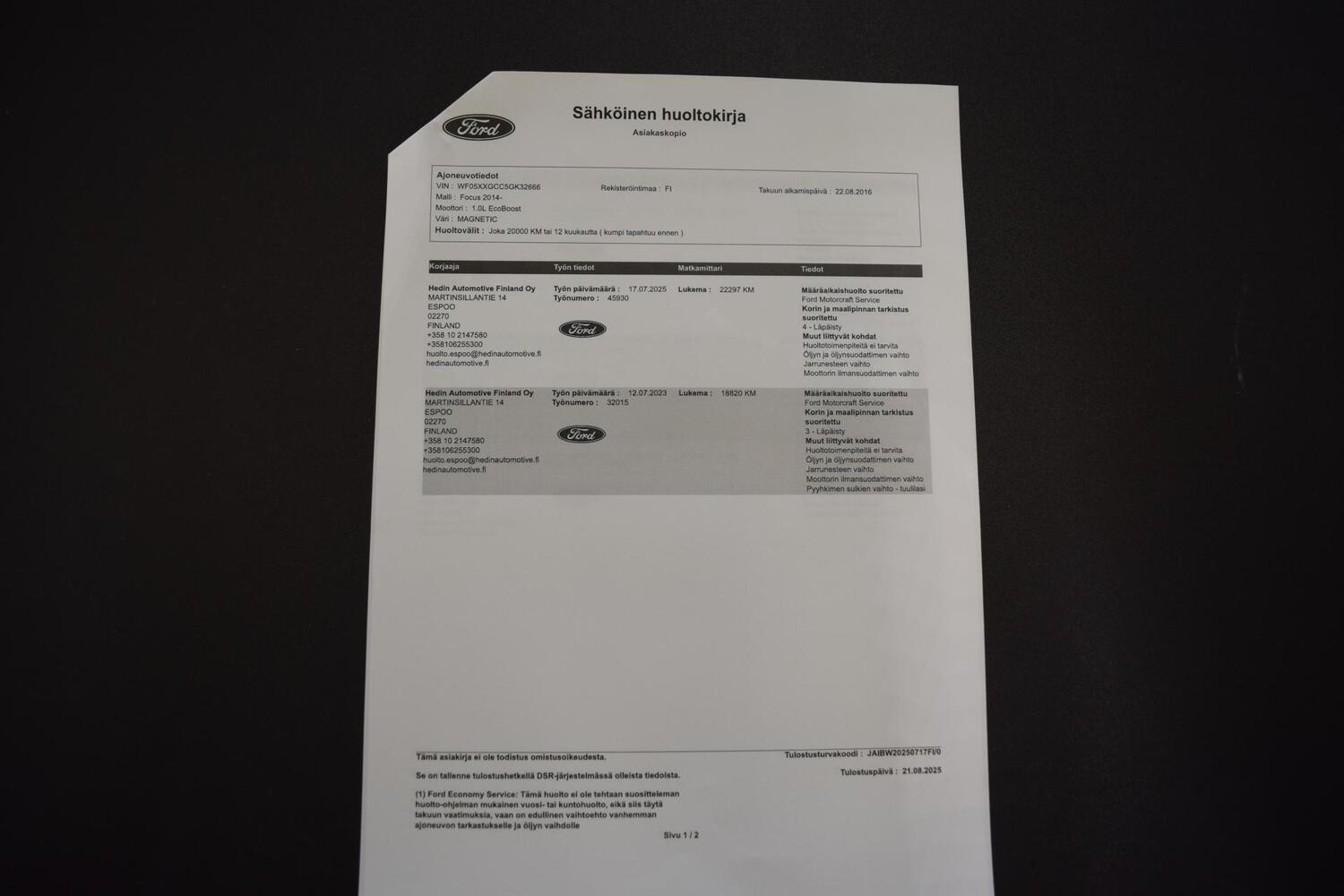 Ford Focus vaihtoauto