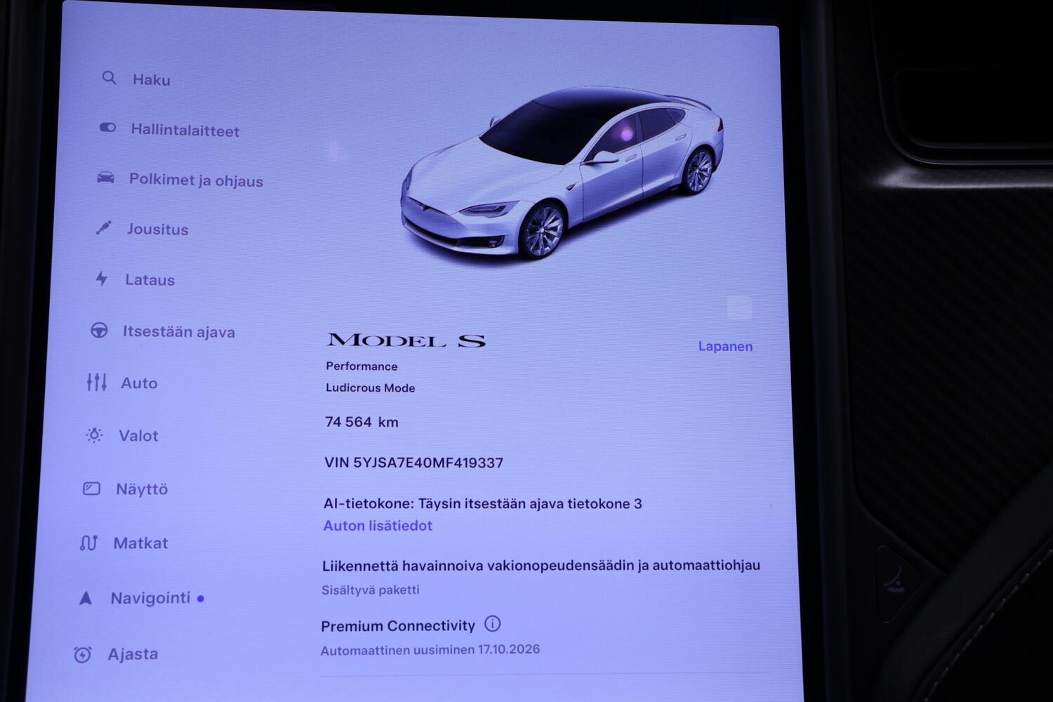 Tesla Model S vaihtoauto