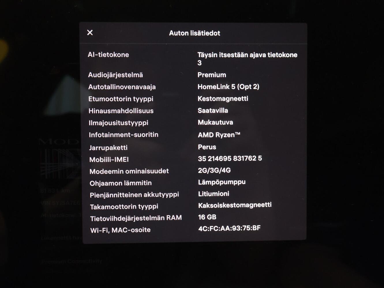 Tesla Model S vaihtoauto