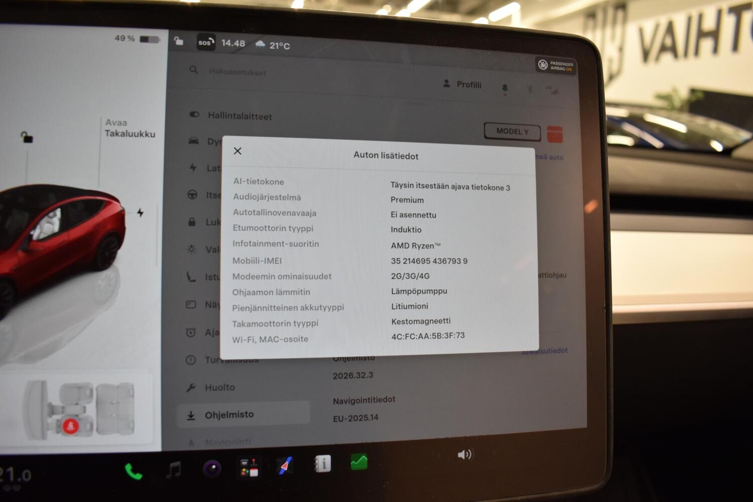Tesla Model Y vaihtoauto
