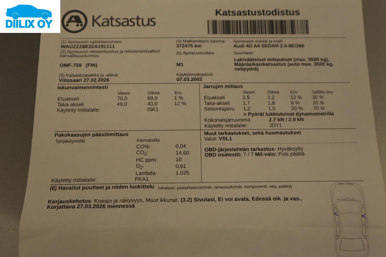 Audi A4 vaihtoauto