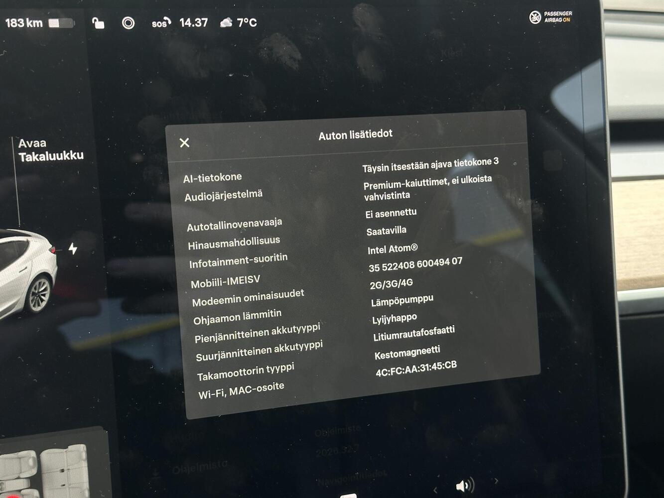 Tesla Model 3 vaihtoauto