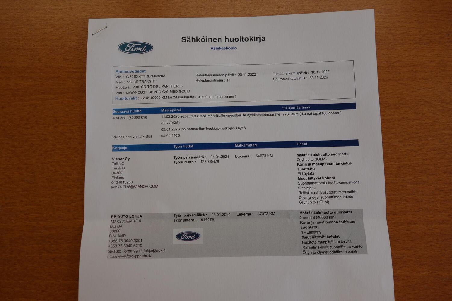 Ford Transit vaihtoauto