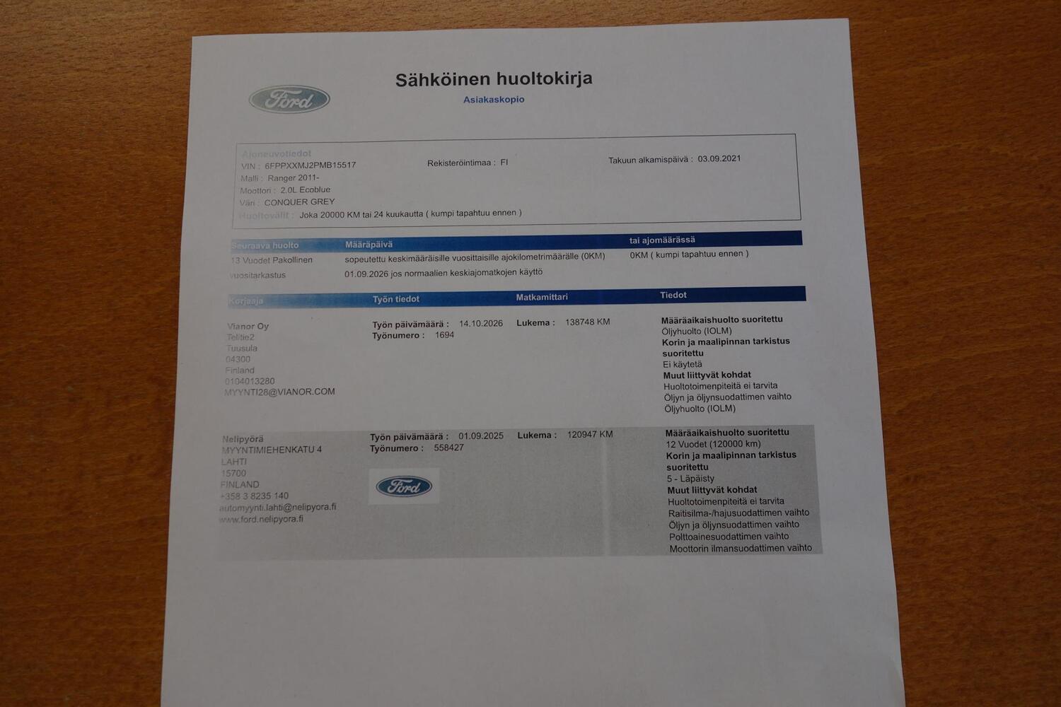 Ford Ranger vaihtoauto